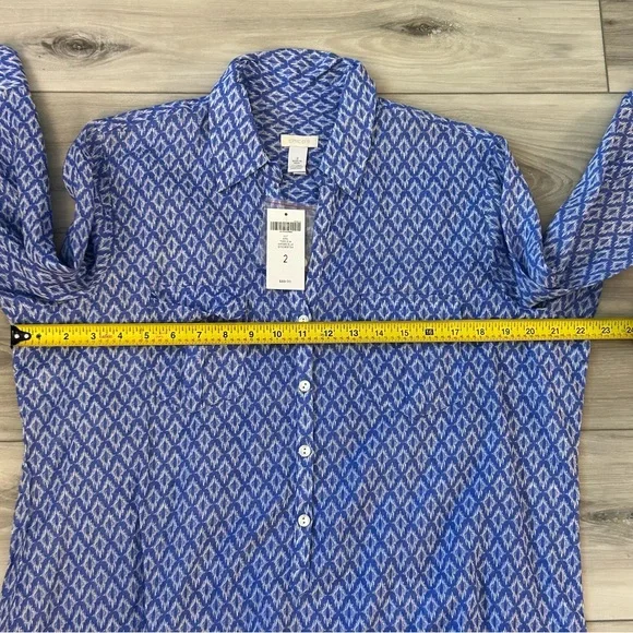 Chicos Shirt Bundle Of 5 NWT Mixed Styles Button Up  Size 2 Retail Value $435 - Picture 4 of 15